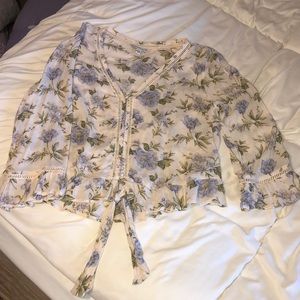 Floral boho crop